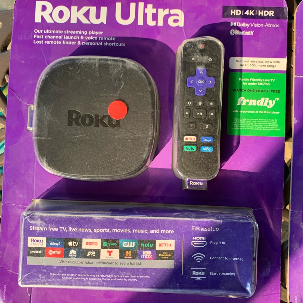 Roku Ultra Streaming player plus remote
